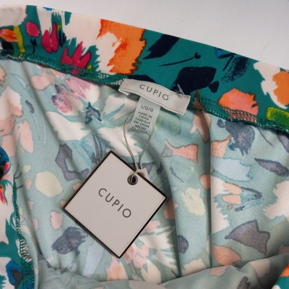 Cupio Blue Floral Spring Midi Skirt NWT - Picture 6 of 7